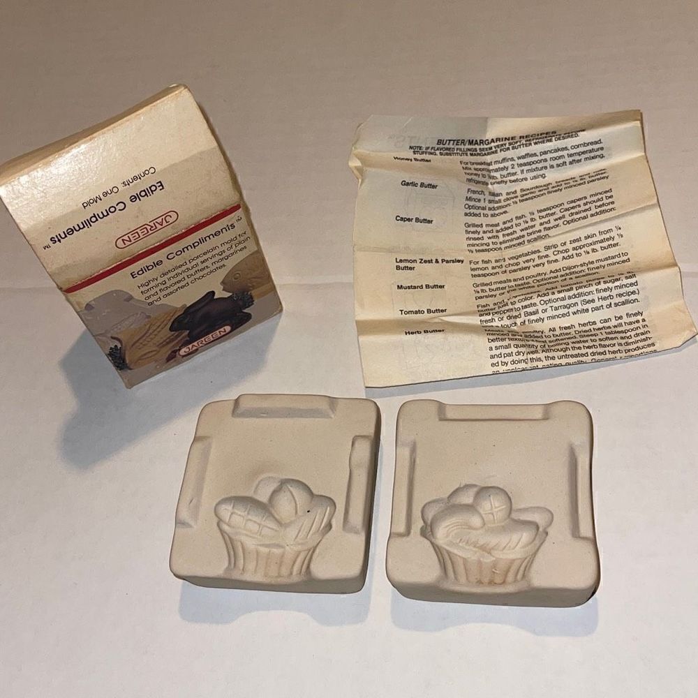 JAREEN Edible Compliments Porcelain Butter Chocolate Mold Flower Basket